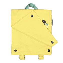 Sac à dos "KOALA" jaune - 100% Coton bio GOTS