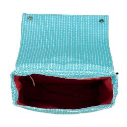 Sac à dos "TOUCAN" bleu - 100% Coton bio GOTS