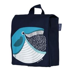 Sac à dos "BALEINE" bleu - 100% Coton bio GOTS