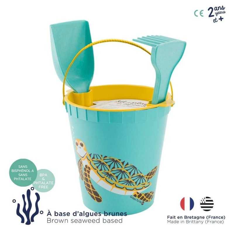 Set de plage enfant "TORTUE" en Algoblend® - Fabriqué en France