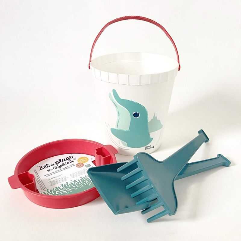 Set de plage enfant "DAUPHIN" en Algoblend® - Fabriqué en France