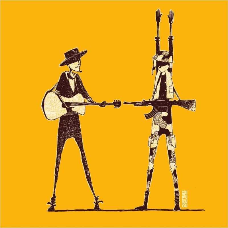 T-shirt "HAUT LES MAINS" manches courtes, 100% coton bio