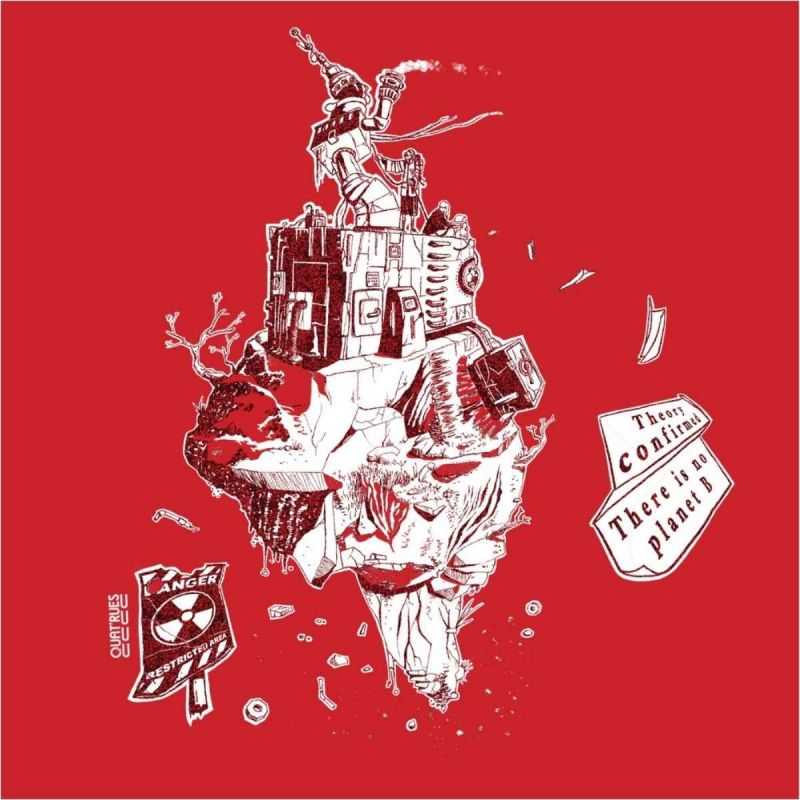 T-shirt "PLANETE B" manches courtes, 100% coton bio