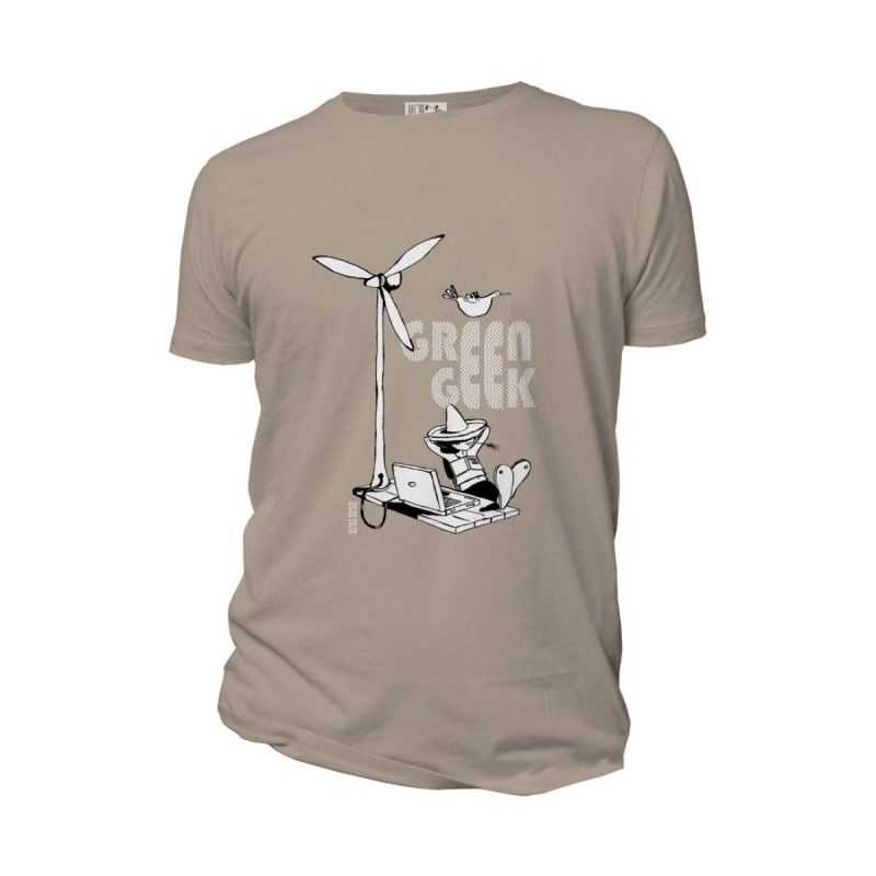 T-shirt "GREEN GEEK" manches courtes, 100% coton bio