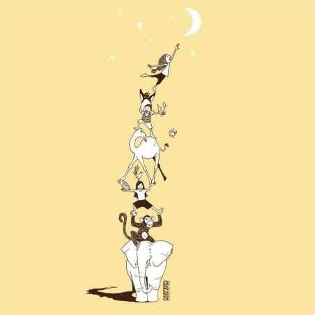 T-shirt "DÉCROCHER LA LUNE" col rond, coupe féminine, 100% Coton bio