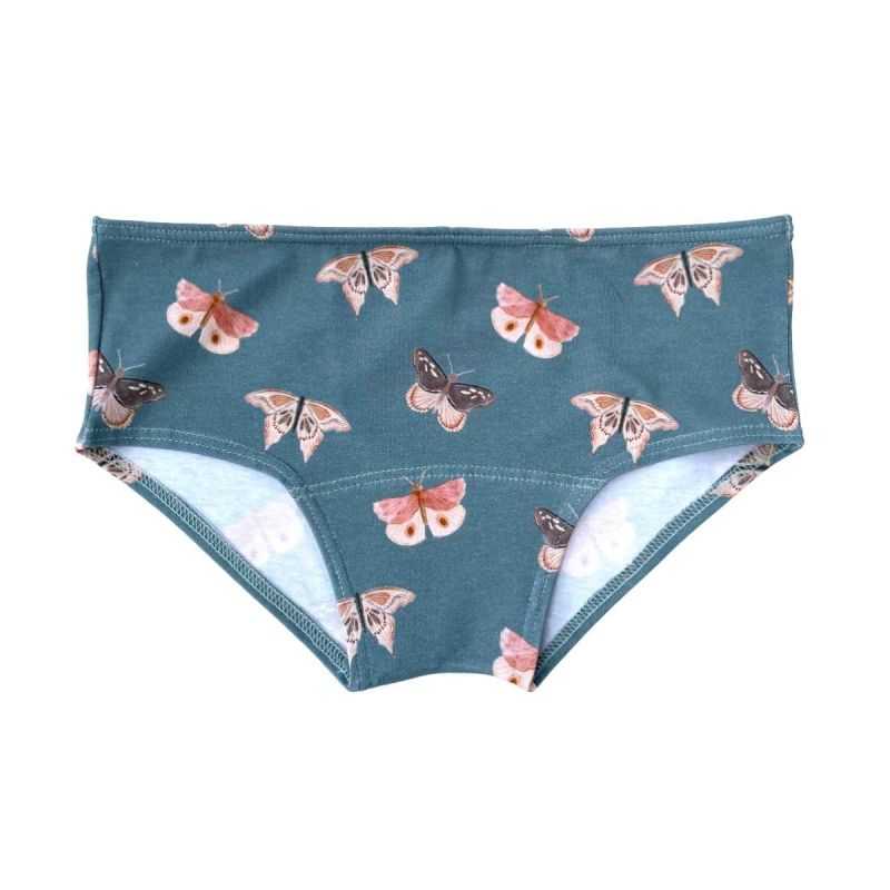 Culotte shorty "BUTTERFLY" à motifs, 95% coton bio