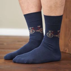 Lot de 2 paires de chaussettes "FALK" imprimé vélo - Coton bio