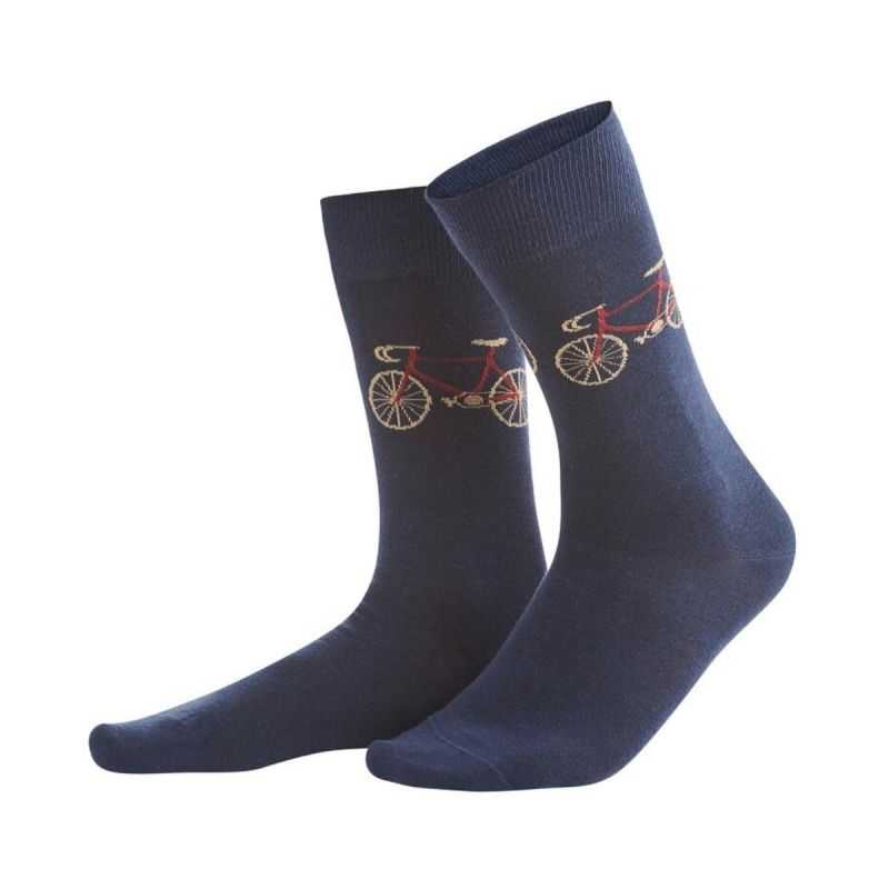 Lot de 2 paires de chaussettes "FALK" imprimé vélo - Coton bio