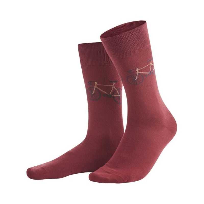 Lot de 2 paires de chaussettes "FALK" imprimé vélo - Coton bio