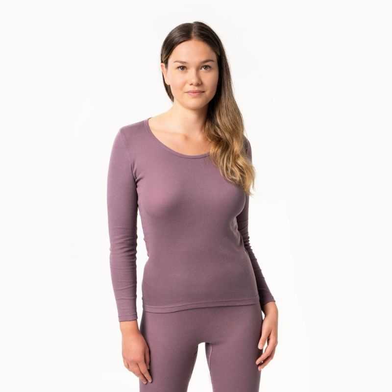 Maillot de corps "JOHANNA" manches longues, 100% coton bio, GOTS et VEGAN