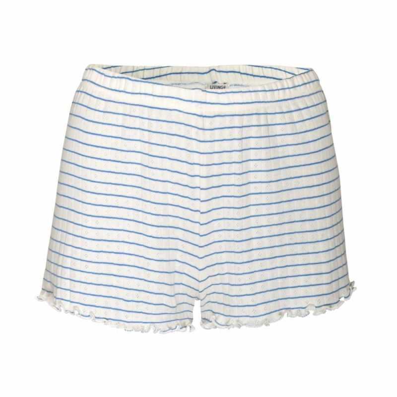 Short de pyjama "ROSARIA" en jersey côtelé - 100% coton bio