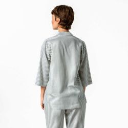 Ensemble de pyjama "TRACEE" à rayures classiques - 100% Coton bio
