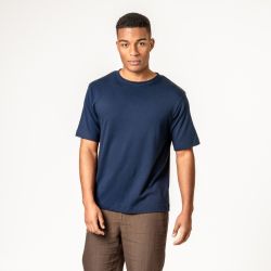 T-shirt épais "AIDEN" en jersey interlock - 100% Coton bio