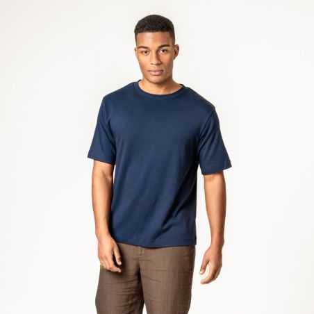 T-shirt épais "AIDEN" en jersey interlock - 100% Coton bio
