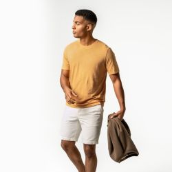 T-shirt "AARLO" fil flammé - Coton bio & Lin