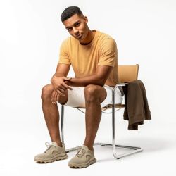 T-shirt "AARLO" fil flammé - Coton bio & Lin