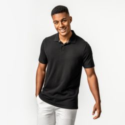 Polo en piqué "TIRMON" - Coton bio & Viscose