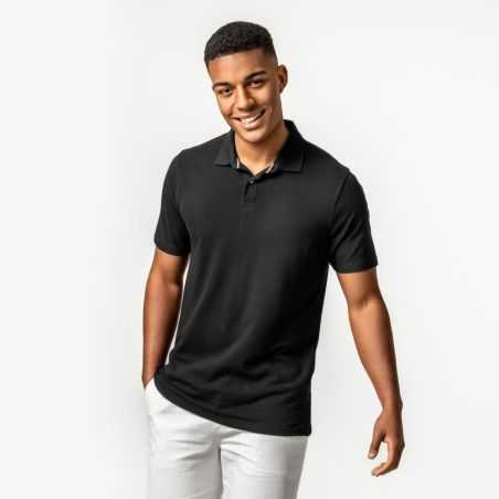 Polo en piqué "TIRMON" - Coton bio & Viscose