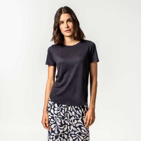 T-shirt "TELSA" manches courtes, 100% lin