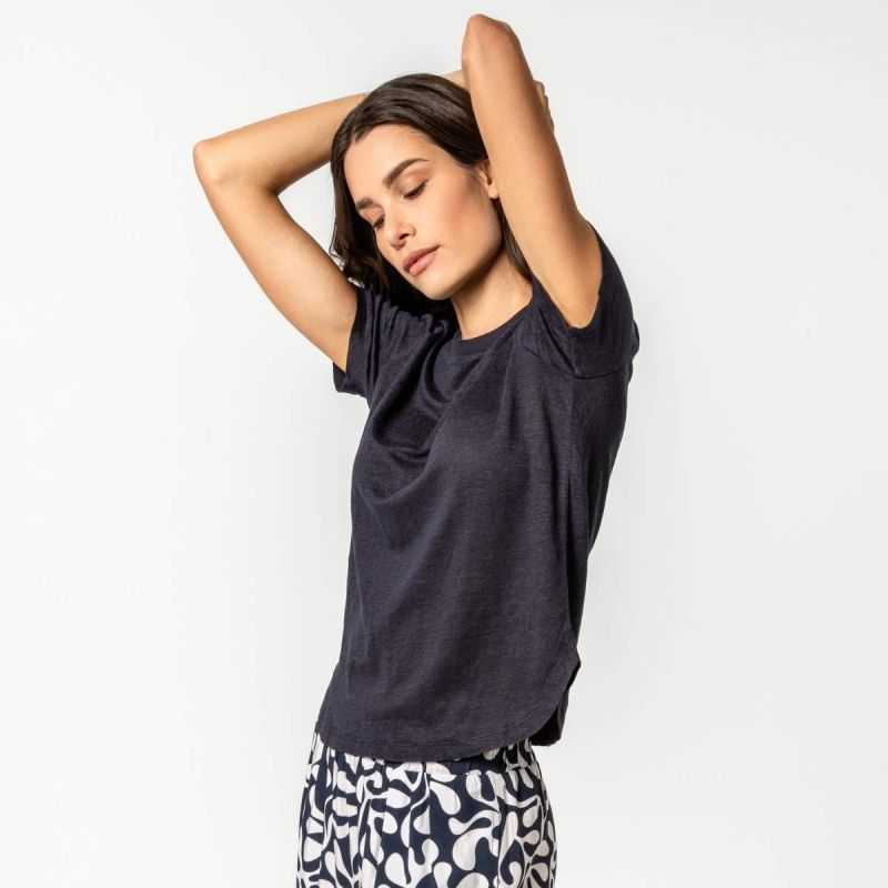 T-shirt "TELSA" manches courtes, 100% lin