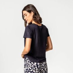 T-shirt "TELSA" manches courtes, 100% lin