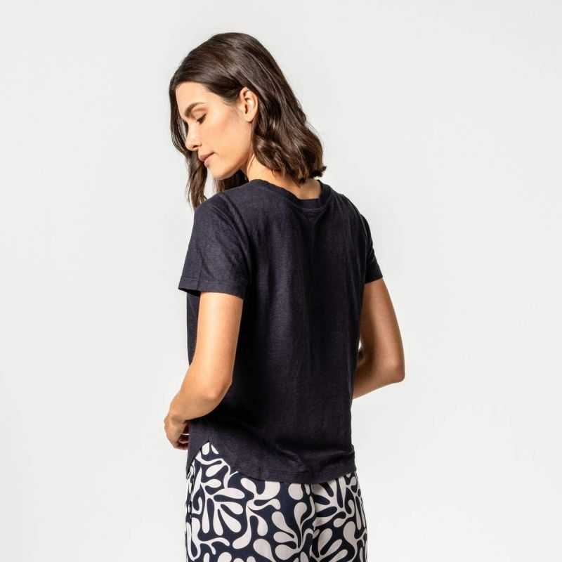 T-shirt "TELSA" manches courtes, 100% lin