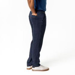 Pantalon "AYKE" coupe droite et légère - 100% lin