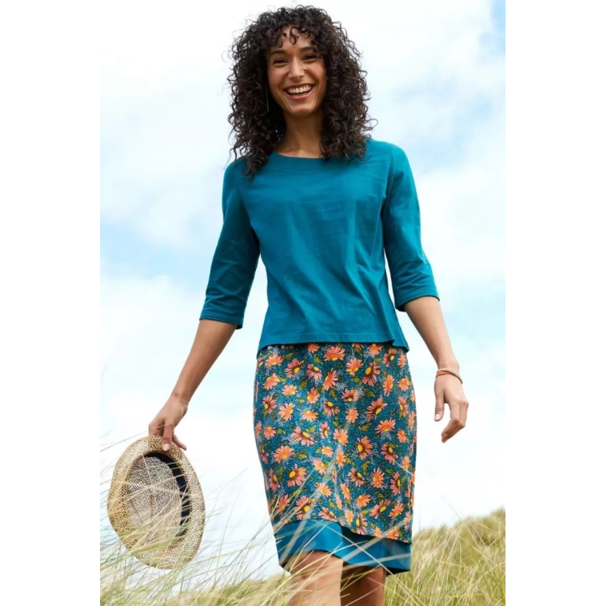 Jupe 2 en 1 réversible Ecovero