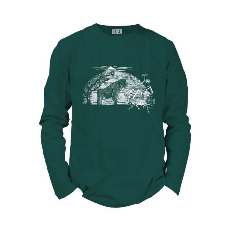 T-shirt manches longues "GARE AU GORILLE", 100% coton bio