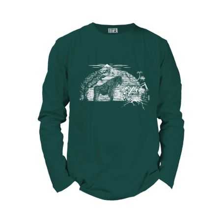 T-shirt manches longues "GARE AU GORILLE", 100% coton bio