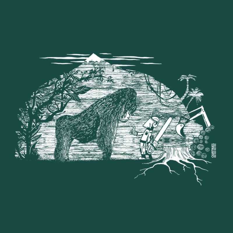 T-shirt manches longues "GARE AU GORILLE", 100% coton bio