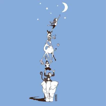 T-shirt "DÉCROCHER LA LUNE" col V, coupe féminine - 100% Coton bio