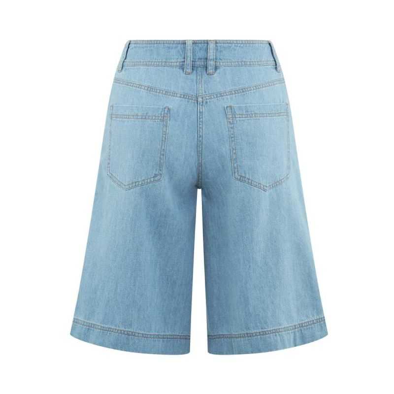 Bermuda en denim coupe 5 poches - Chanvre et Coton bio
