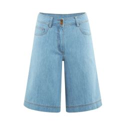 Bermuda en denim coupe 5 poches - Chanvre et Coton bio
