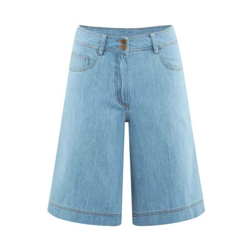 Bermuda en denim coupe 5 poches - Chanvre et Coton bio