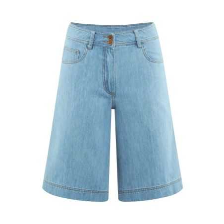 Bermuda en denim coupe 5 poches - Chanvre et Coton bio