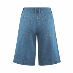 Bermuda en denim coupe 5 poches - Chanvre et Coton bio