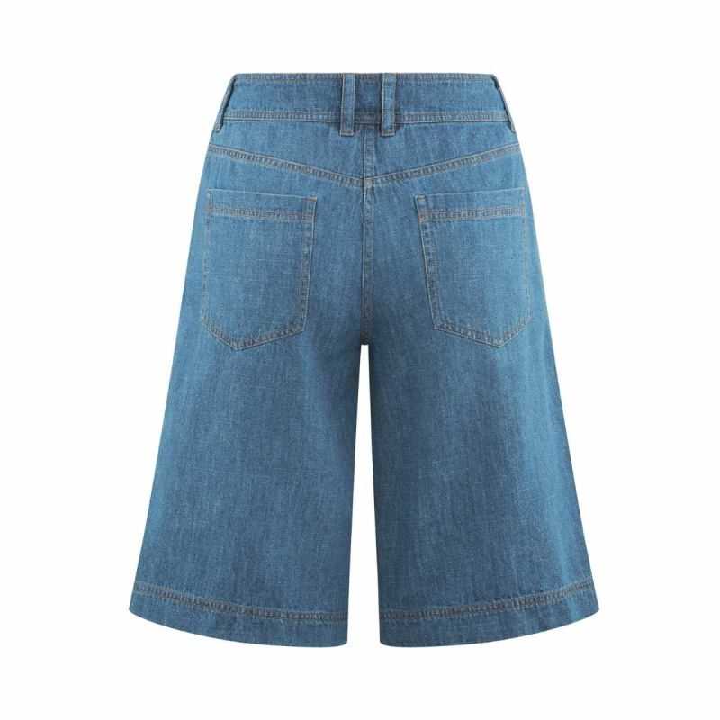 Bermuda en denim coupe 5 poches - Chanvre et Coton bio
