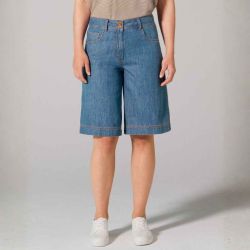 Bermuda en denim coupe 5 poches - Chanvre et Coton bio