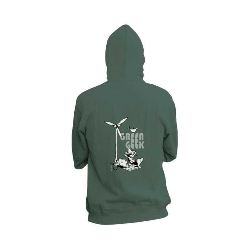 Veste coton bio green geek