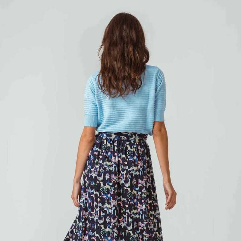 Pull manches 3/4 "MUIKE" - 100% Coton bio GOTS
