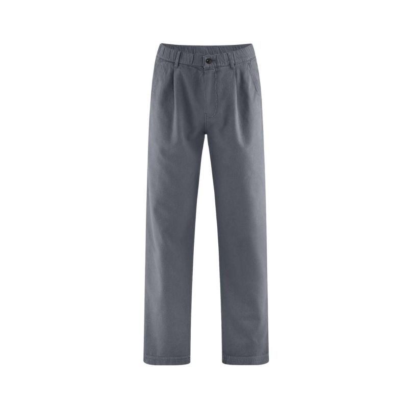Pantalon coupe droite à pinces - Chanvre et coton bio