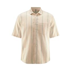 Chemise rayée à manches courtes – Chanvre et coton bio