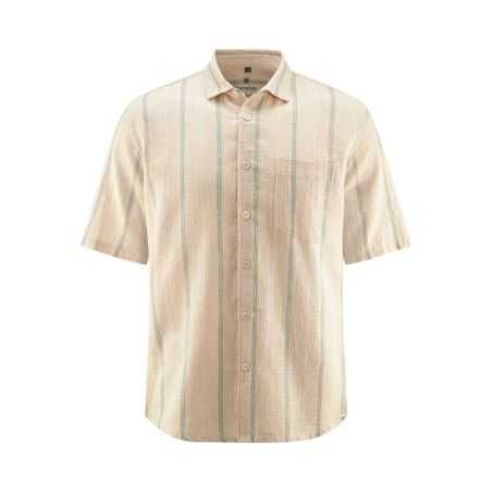 Chemise rayée à manches courtes – Chanvre et coton bio