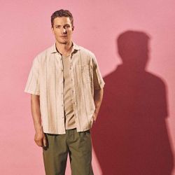 Chemise rayée à manches courtes – Chanvre et coton bio