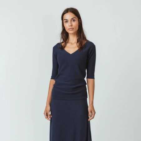 Haut en maille "KENARE" – 100% Coton bio GOTS