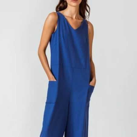 Robe combinaison "NIRE" sans manches - Coton bio et EcoVero™