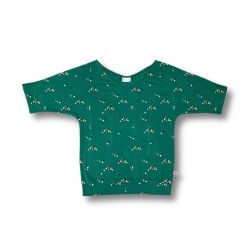 Haut col à manches chauve-souris - Coton bio GOTS