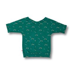 Haut col à manches chauve-souris - Coton bio GOTS