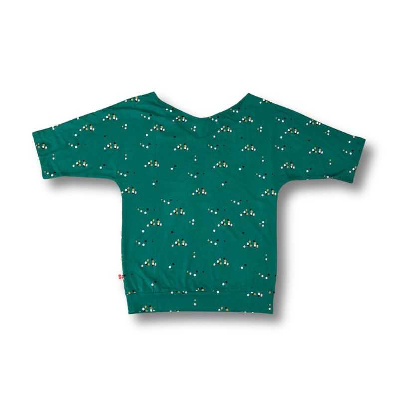 Haut col à manches chauve-souris - Coton bio GOTS